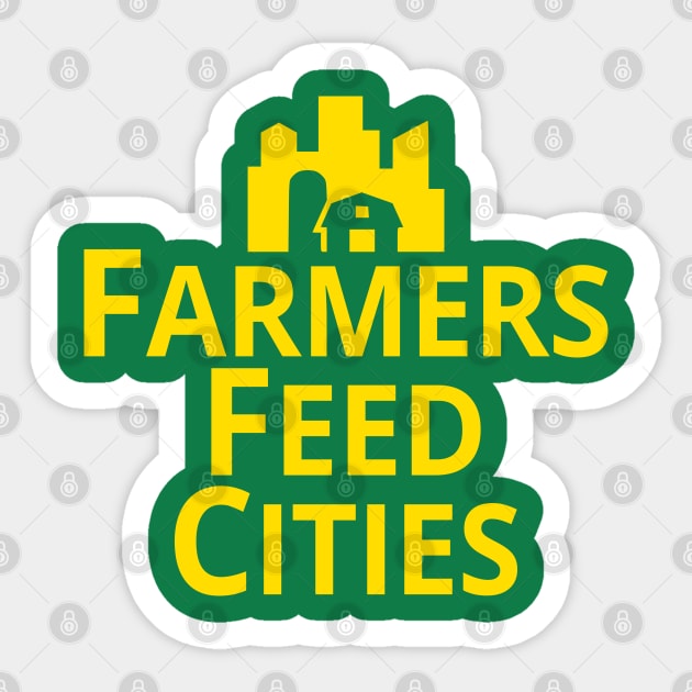Supporting Farmers and Agriculture Support Farmers Feed Cities Sticker by Yesteeyear